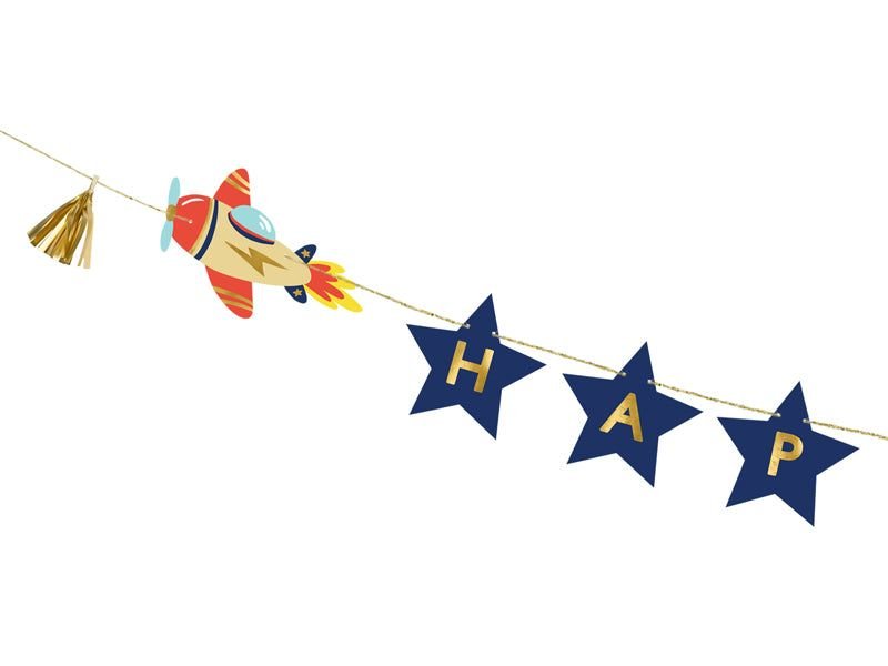 Airplane Banner - Little Raccoon Party Supplies