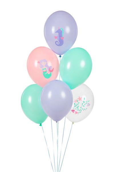 Balloons Sea World (1 pkt / 50 pc.) - Little Raccoon Party Supplies