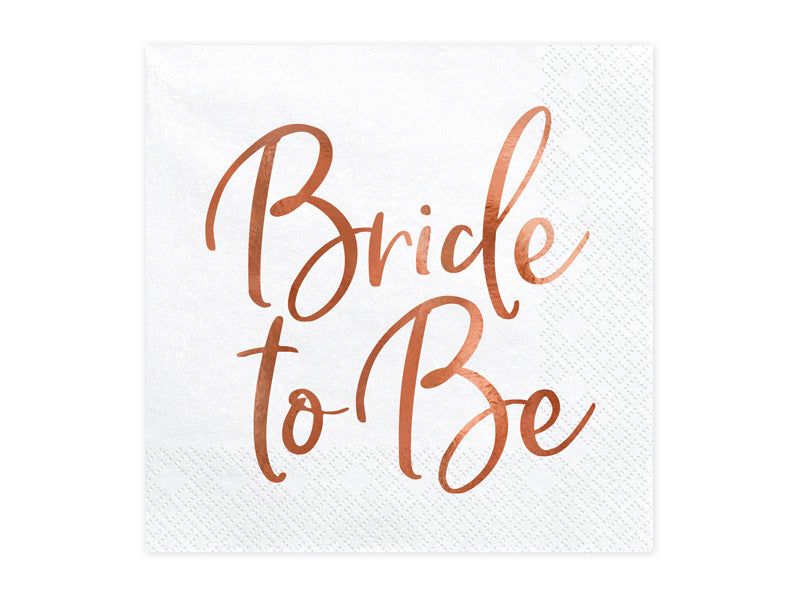 Bride to be Napkins - Little Raccoon Party Supplies