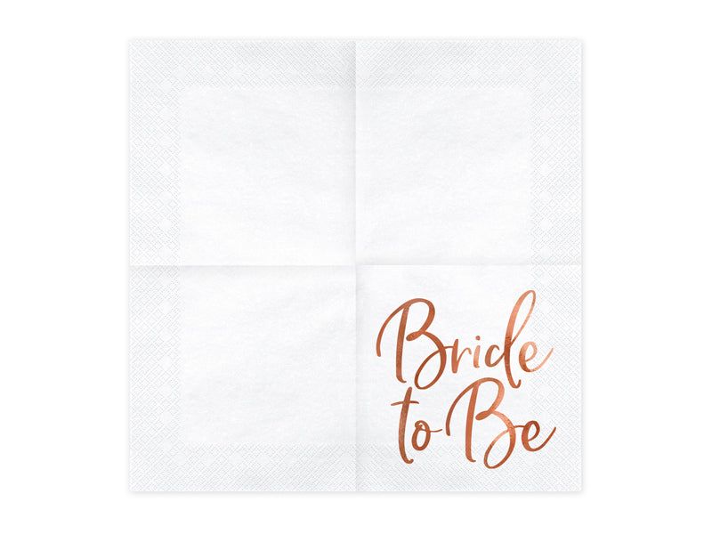 Bride to be Napkins - Little Raccoon Party Supplies