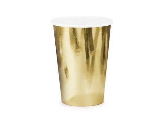 Cups, gold, 220ml - Little Raccoon Party Supplies