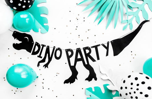 Dinosaurs Banner - Little Raccoon Party Supplies